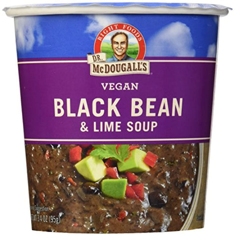 Dr. McDougall's Vegan Black Bean & Lime Soup, 3.4 oz 