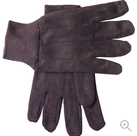 Men's Cotton Brown Jersey Glove 
