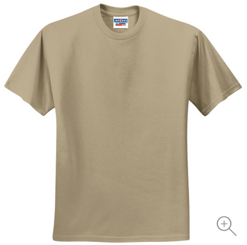 Jerzees Men's Cotton-Polyester T-Shirt Tan 