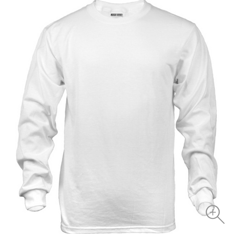 Jerzees Long Sleeve T-Shirt White 