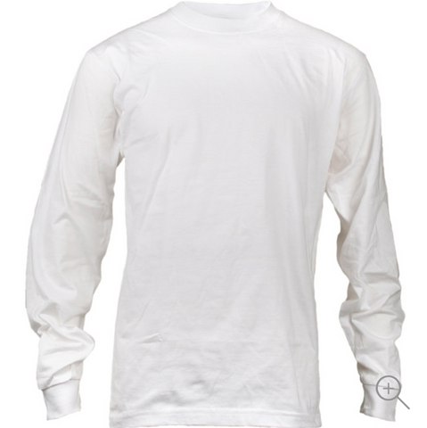 Hanes Long Sleeve T-Shirt White 