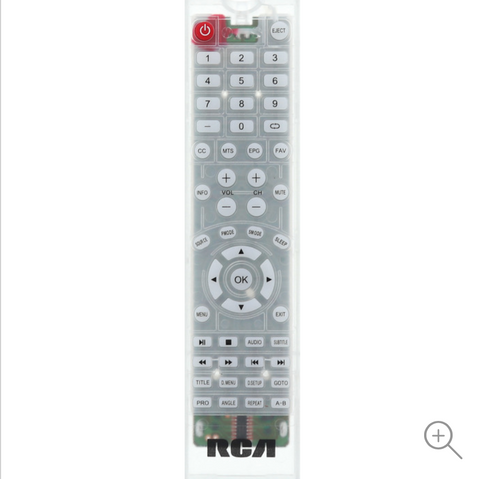 RCA Clear Remote Control for J-Series Televisions 