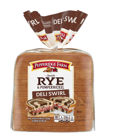 Pepperidge Farm® Jewish Rye & Pumpernickel Deli Rye & Pump Swirl Bread 