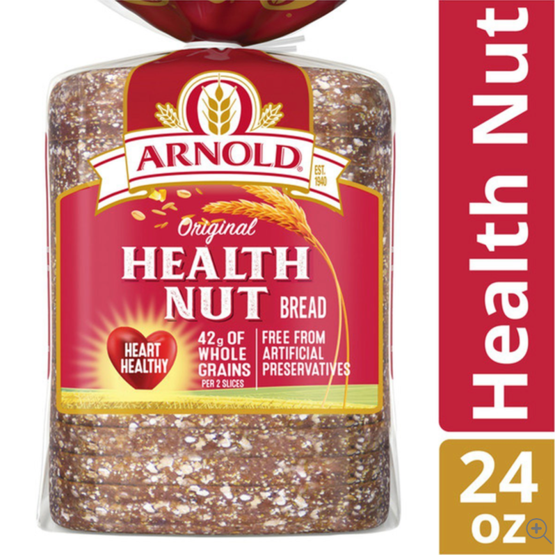 Whole Grains Health Nut Bread 