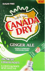 Canada Dry Ginger Ale Drink Mix 6 ct. 