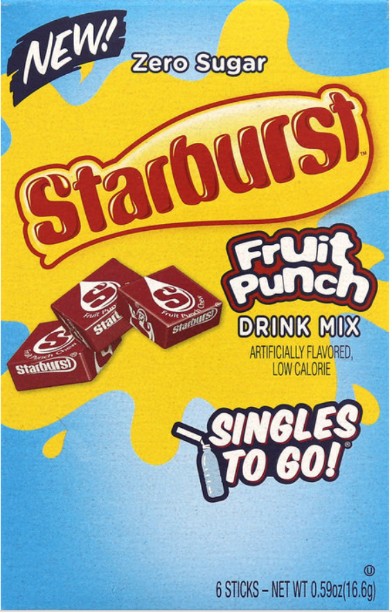 Starburst Drink Mix - Fruit Punch 6 ct. 