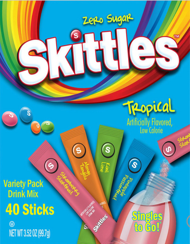 Skittles Tropical Drink Mix - Variety Pack 40 ct. 