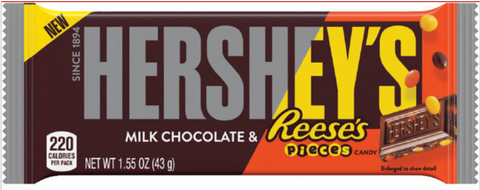 Hershey's Milk Chocolate Bar with Reese's Pieces 1.55 oz. 