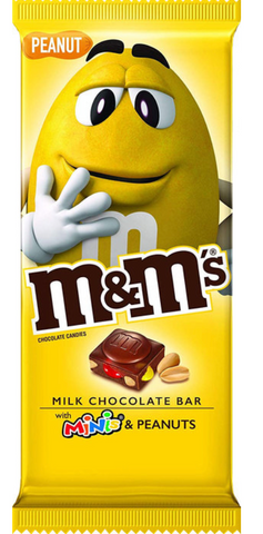 M&M's Milk Chocolate Bar with minis - Peanut 3.9oz. 