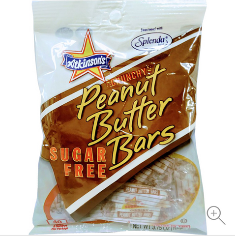 Atkinson Sugar Free Crunchy Peanut Butter Bars 3.75 oz. 