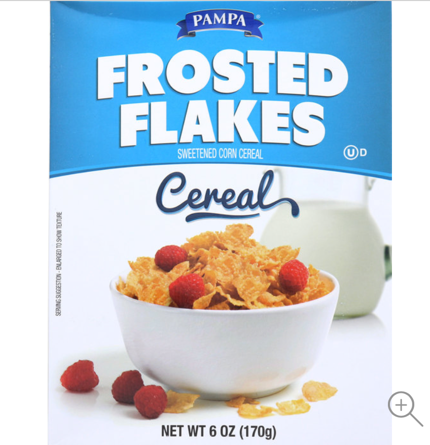 Pampa Frosted Flakes Cereal 6 oz. 