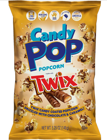 Candy Pop Popcorn Twix Candy 5.25 oz. 