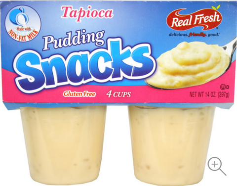Real Fresh Pudding - Tapioca 4 ct. 