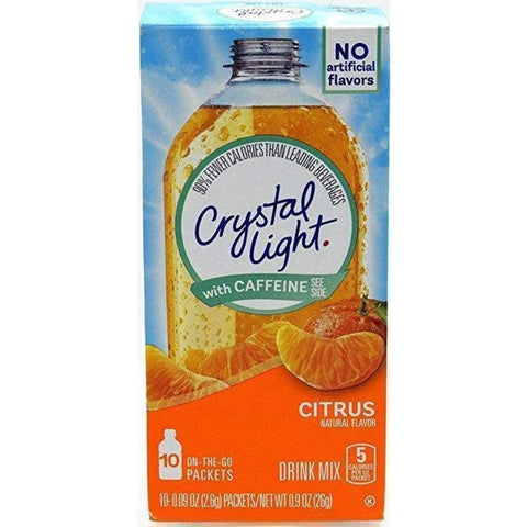 Crystal Light On The Go Powdered Soft Drink Citrus Energy 
