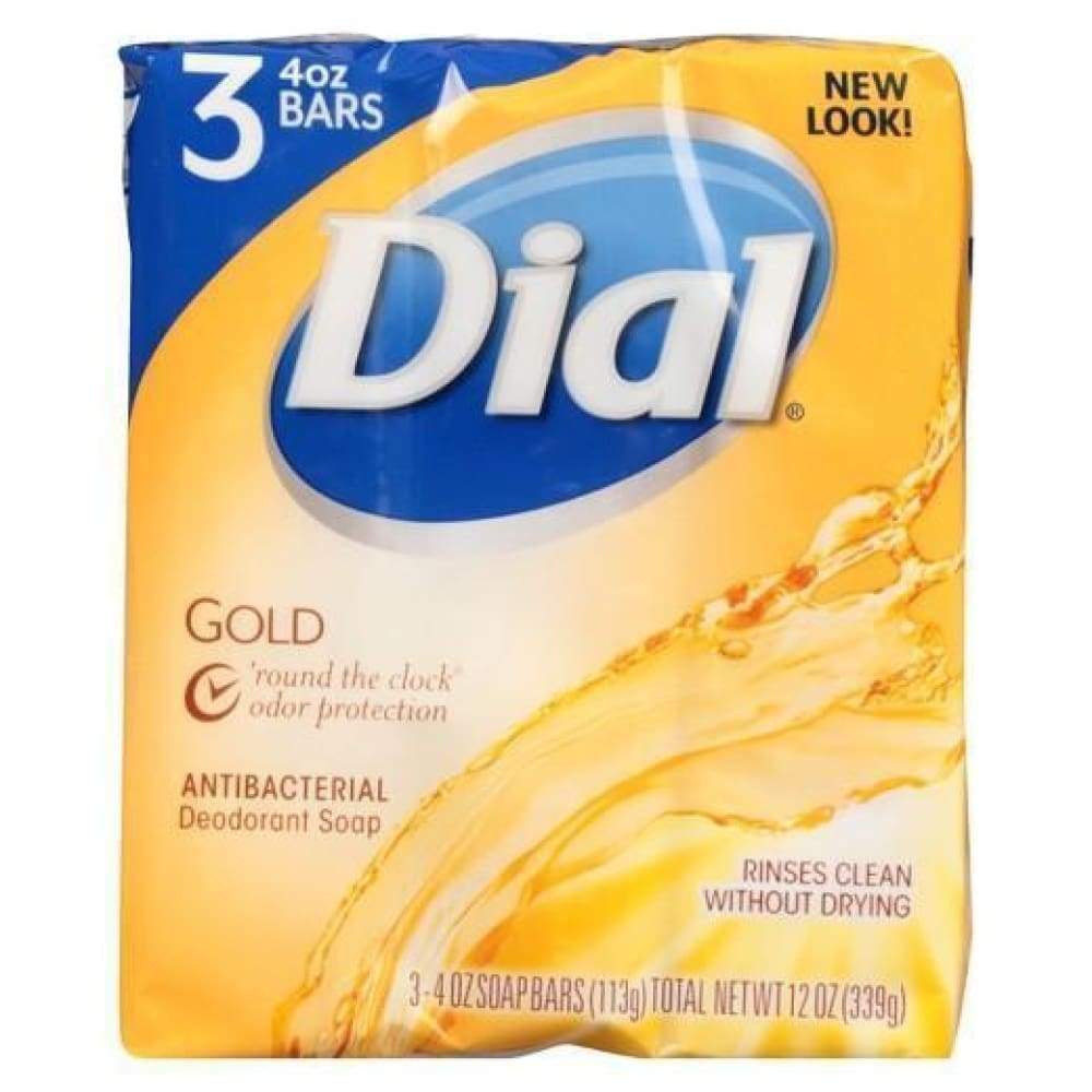 Dial Bar Gold Soap 3 Bars 