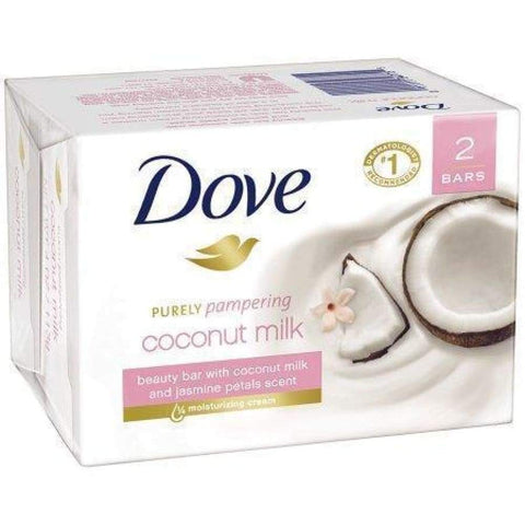 Dove Bar Soap Coconut Milk 2 Bars 