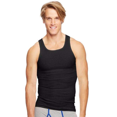 Hanes Classics Men's Tagless® Comfortsoft® Dyed A-Shirt 4-Pack 