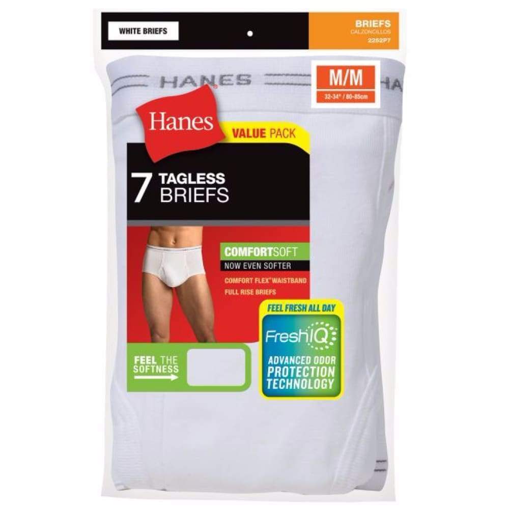 Hanes Men's TAGLESS® No Ride Up Briefs with Comfort Flex® Waistband 7-Pack - Best Seller 