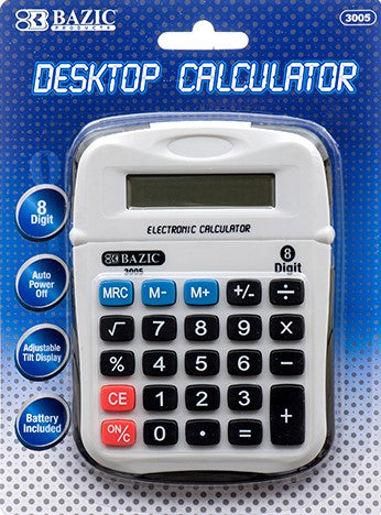 Calculator Desktop 8 Digit With Display 