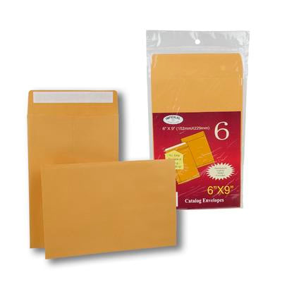 Manilla Yellow Envelopes (6×9) 6 pk 