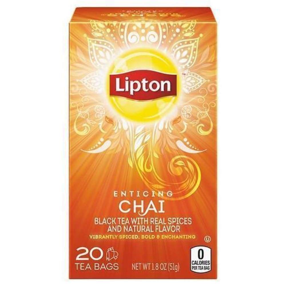 Lipton Tea Chai Black Tea - 20 Bags 