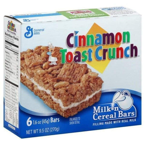Milk N' Cereal Bars, Cinnamon Toast Crunch 