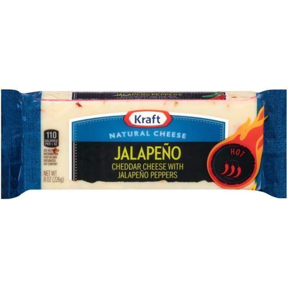 Natural Cheese Cheddar & Jalapeno Chunks 8Oz 