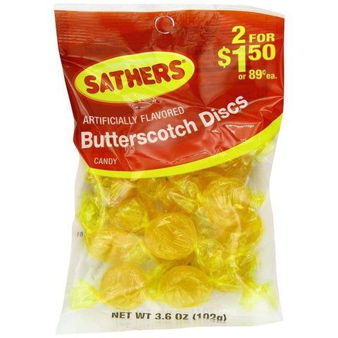 Sathers Butterscotch Candy, 3.6 Oz. 