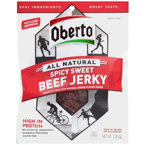 Spicy Sweet 3.25Oz Natural Style Beef Jerky 
